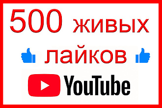 500 лайков на видео YouTube от людей