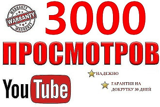 Добавлю 3000 просмотров на ваш видео Youtube
