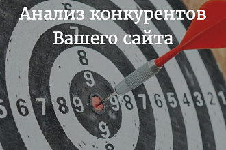 Сделаю анализ конкурентов Вашего сайта + бонусы