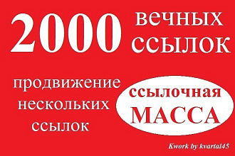 Профильный прогон, прогон по 2000 профилям, вечные ссылки, отчетность