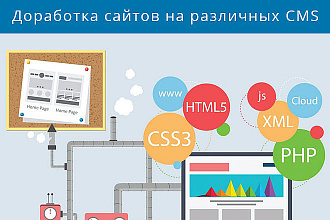 Доработка сайта на различных CMS любой сложности
