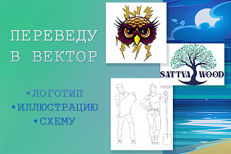 Переведу в вектор изображение