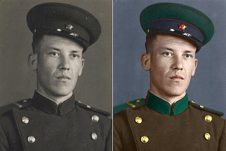 Раскраска чб фотографий,реставрация