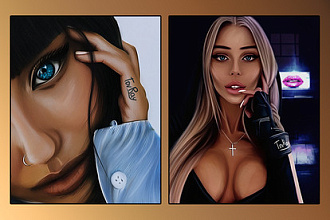 Цифровой портрет по фотографии, digital portrait