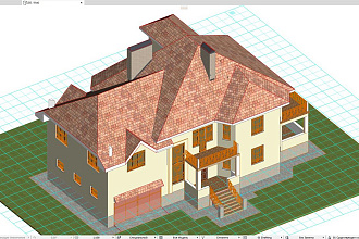 Сделаю 3D модель коттеджа, бани