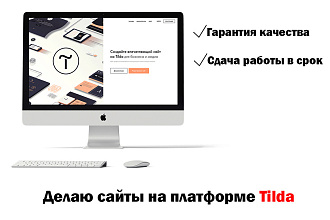 Сайты на платформе Tilda, Landing page, mini internet-store