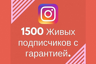 +1500 живых подписчиков в Инстаграм. Только реальные люди