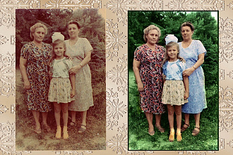 Сделаю реставрацию фотографий по вашему усмотрению в ближайшее время