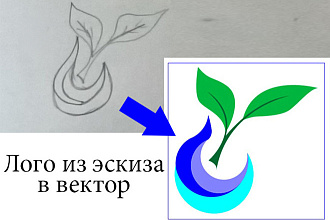 Создаю логотипы по эскизам