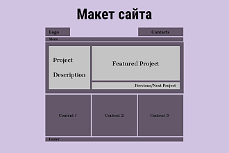 Макет сайта