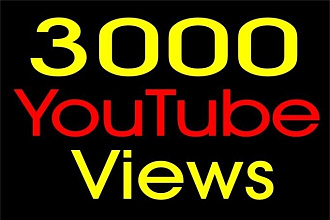 3000 Просмотров от живых людей на ваш YouTube канал