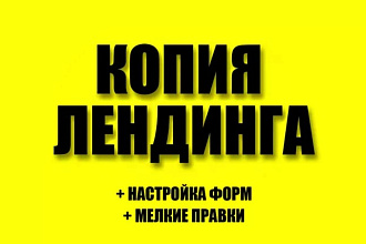 Скопирую Landing Page