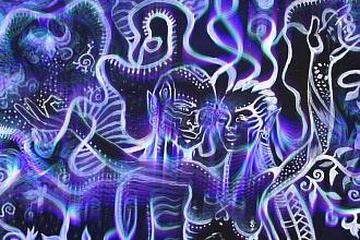 Картина в стиле Deep Neon