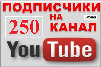 250 реальных живых подписчиков на Youtube