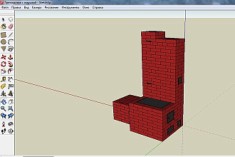 Разрабатываю в программе SketchUp 8 проекты печей