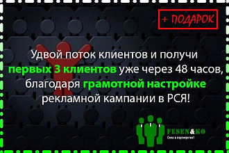 Настройка тестовой рекламной кампании в РСЯ. Анализ аудитории