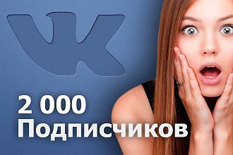 2000 качественных живых подписчиков вконтакте