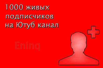 1000 живых подписчиков на ютуб канал