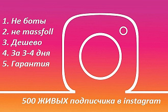 500 рельных подписчиков в инстаграм