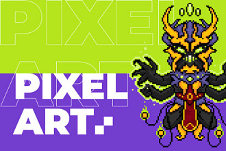 Создание персонажа или объекта в пискельном стиле - pixel-art