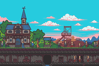 Нарисую Pixel Art мокап, фон, предметы, персонажей для игр