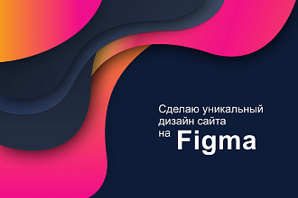 Сделаю уникальный дизайн сайта в Фигма