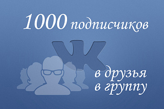 1000 подписчиков в ваш ВКонтакте