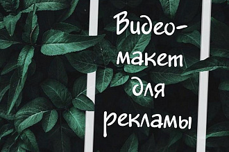 Видео макет для Инстаграм