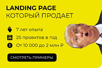 Landing Page - одностраничный сайт под ключ на Wordpress