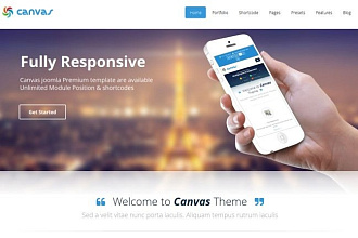 Canvas V5. 0. 1 - многоцелевой шаблон HTML5