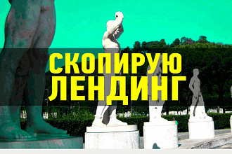Точная копия Lending Page и изменение под ваши желания