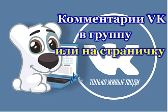 25 любых комментариев на стену в группу или профиль вконтакте