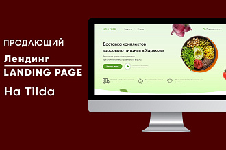 Сделаю продающий лендинг на Tilda
