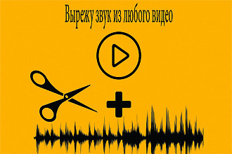 Вырежу звук из любого вашего видео