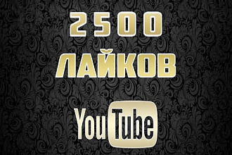 2500 лайков на видео в YouTube
