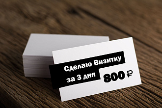 Дизайн визитки