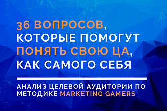 Проработаю Вашу целевую аудиторию ЦА по методике Маркетинг Гэймэрс