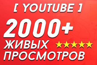 2000+ живых просмотров на видео Youtube