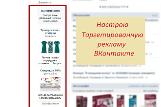 Настрою Таргетированную рекламу на VK