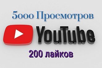 5000 Ютуб просмотров на ваш канал YouTube