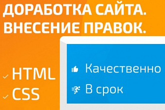 Внесение правок в код HTML и CSS