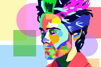 Сделаю векторную иллюстрацию в стиле Поп-Арт -WPAP