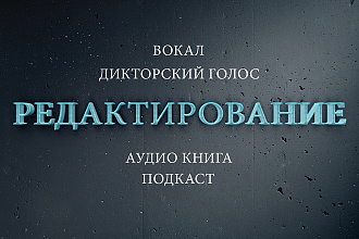 Редактирование и обработка аудиозаписи с голосом