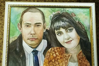 Портрет акварелью