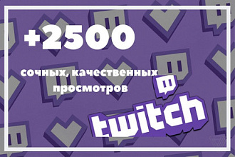 2500 просмотров Twitch