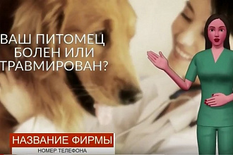 Проморолик для ветеринарной клиники