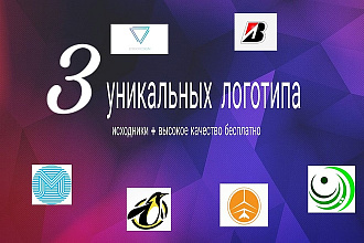 3 варианта уникальных логотипов для вашей организации