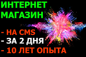 Профессиональный интернет-магазин под ключ за 2 дня