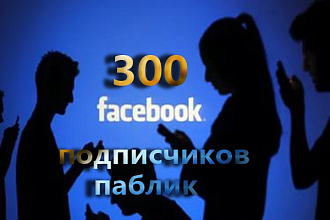 Подписчики в паблик 300 Facebook