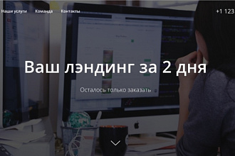 Создам лэндинг на конструкторе